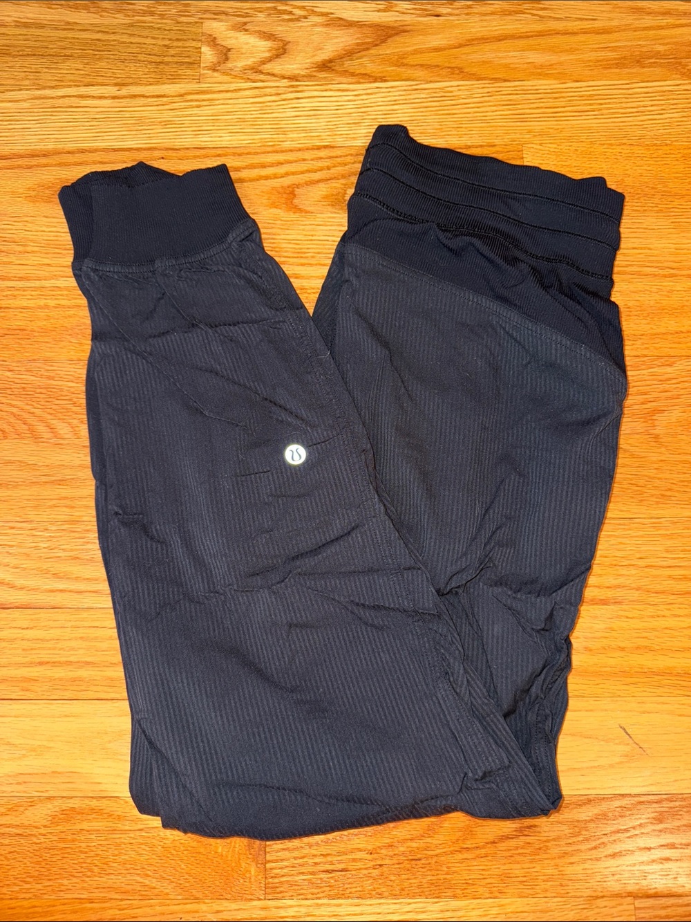 lululemon athletica Kids Black Ribbed Leggings